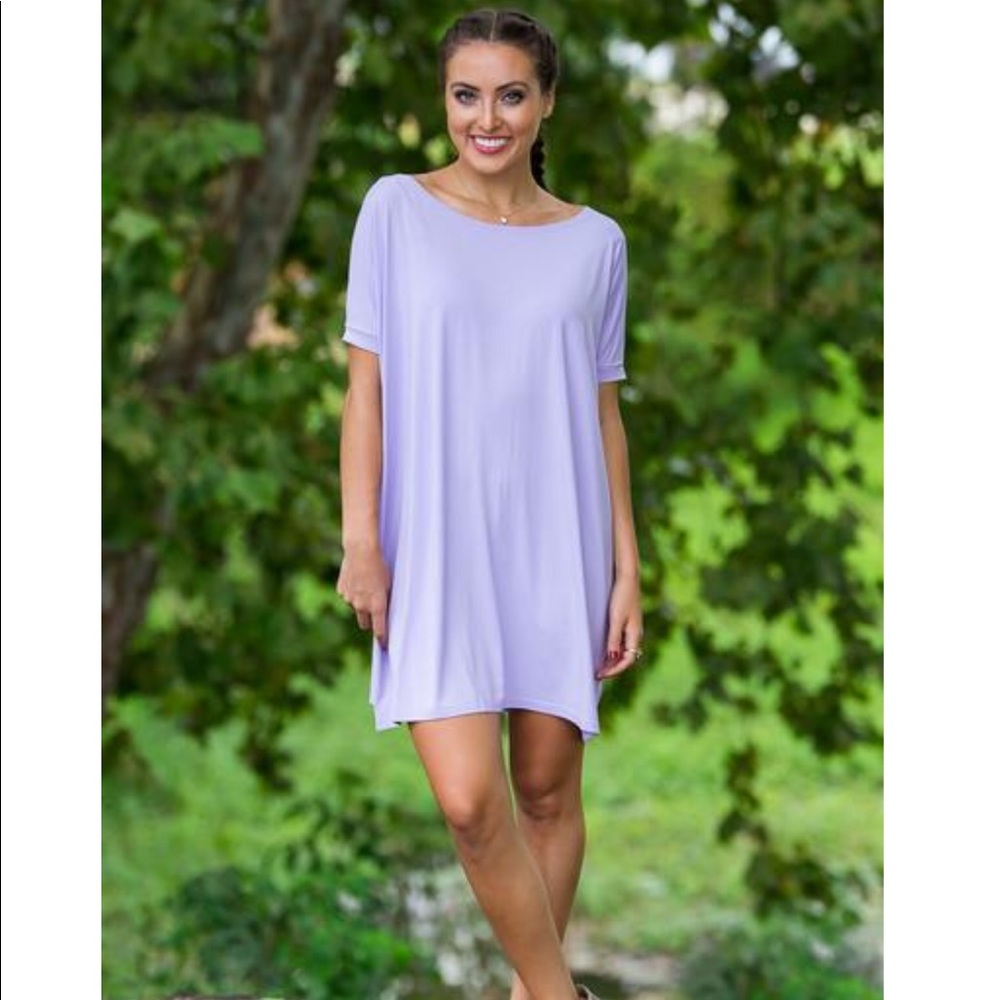Short Sleeve Piko Tunic Dress